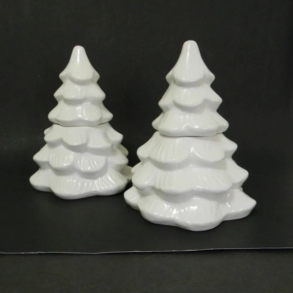 White Christmas Tree Fir Balsam Candles Holiday Decor Gift Set of 2 NEW